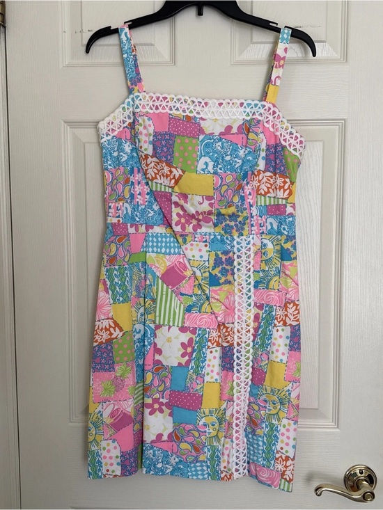 Lilly Pulitzer Dresses & Skirts - Girls Sleeveless Patchwork Print Dress - Multicolor